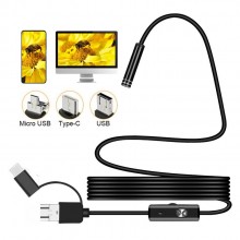 Цифровой эндоскоп 1м жесткий HD 3в1 Micro-USB/USB/Type-C камера 5,5 мм Axacam M2-Y102