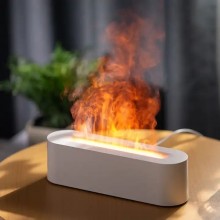 Увлажнитель с эффектом 3D пламени прохладный туман арома диффузор 150 мл Axacam DQ709 White