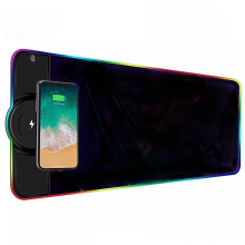 Игровая поверхность 300х800х4мм RGB коврик для мыши с беспроводным зарядным устройством 15W Axacam AX918 Black