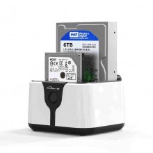 Док станция с двумя интерфейсами SATA для HDD SSD 2.5" 3.5" SATA III USB3.0 с функцией клонирования Blueendless HD05 Док станция с двумя интерфейсами SATA для HDD SSD 2.5" 3.5" SATA III USB3.0 с функцией клонирования Blueendless HD05
