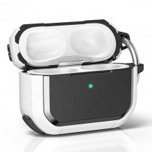 Защитный чехол для наушников Apple AirPods Pro/Pro 2 противоударный кейс New Bee NB-AC01 White